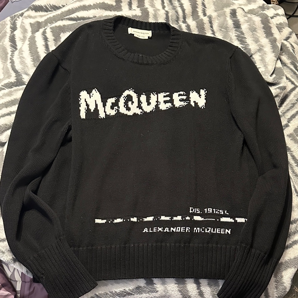 Alexander McQueen Black Crewneck Sweater